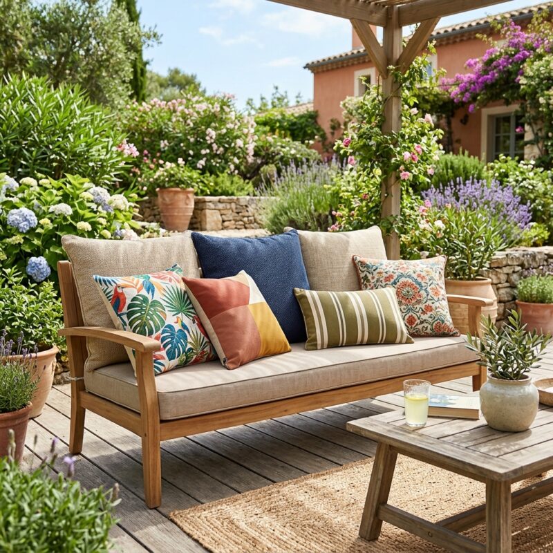 כריות לריהוט גן - דוגמה לכריות לריהוט גן - הטרנדים הכי חמים לעיצו...