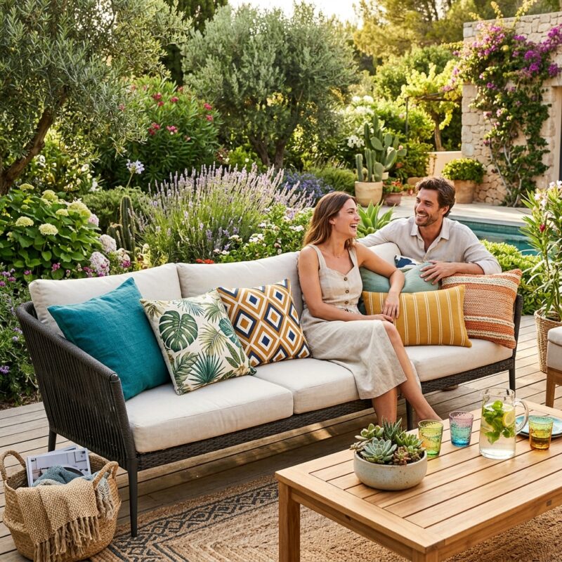 כריות לריהוט גן - המחשה לכריות לריהוט גן - הטרנדים הכי חמים לעיצו...