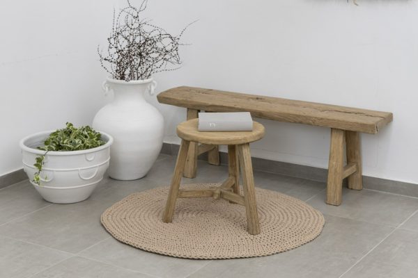 שטיח עגול פורסט קוטר 120 ס"מ בצבע בז'